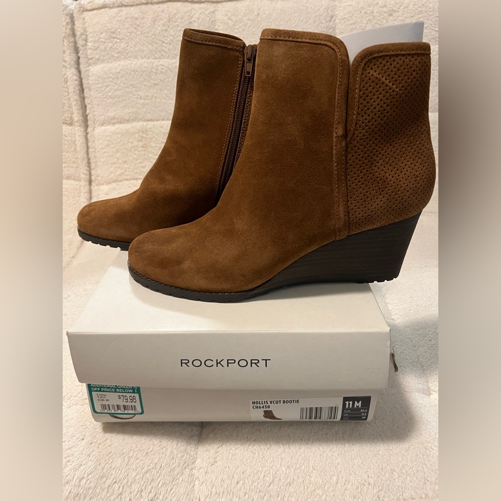 Gorgeous brown suede booties purchased from DSW and have never been worn.